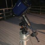 Meade 10 inch Classic optical tube donated by founding member Bob Lambert. Seen here mounted on a Celestron CGEM DX GoTo equatorial mount.