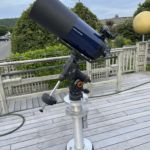Meade optical tube donated by founding member Bob Lambert, mounted on Celestron CGEM-DX equatorial mount.