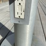 Each pier has two GFCI outlets.