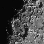 Clavius and Tycho craters taken through the Dancer Telescope on 30 March 2023 using a ZWO ASI 120 mm camera